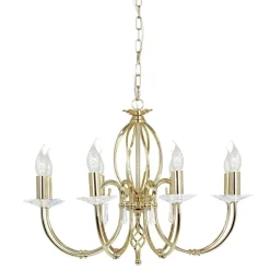 Elstead Lighting Żyrandole|Lampy Wiszące Klasyczne<Aegean Polished Brass - - lampa wisząca 8-ramienna