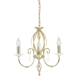 Elstead Lighting Żyrandole|Lampy Do Salonu, Oświetlenie Salonu<Aegean Polished Brass - - lampa wisząca 3-ramienna