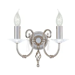 Elstead Lighting Kinkiety I Lampy Na Ścianę|Lampy Do Salonu, Oświetlenie Salonu<Aegean Polished Nickel - - kinkiet podwójny