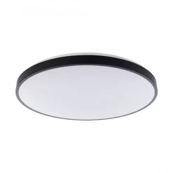 Nowodvorski Lampy Do Łazienki<Agnes Round Led Black L 4000K - - lampa sufitowa łazienkowa
