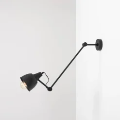 Artera Kinkiety I Lampy Na Ścianę|Kinkiety Nowoczesne<Aida Simply Black - - kinkiet
