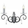 Elstead Lighting Kinkiety I Lampy Na Ścianę|Kinkiety Klasyczne<Amarilli Black And Silver - - kinkiet klasyczny