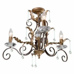 Elstead Lighting Żyrandole|Lampy Do Salonu, Oświetlenie Salonu<Amarilli Bronze And Gold - - lampa wisząca 3-ramienna