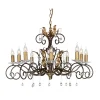 Elstead Lighting Żyrandole|Lampy Wiszące Klasyczne<Amarilli Bronze And Gold - - lampa wisząca 10-ramienna