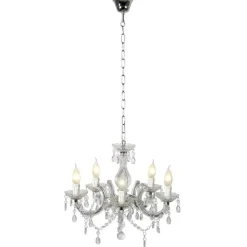 Lucide Żyrandole|Lampy Do Salonu, Oświetlenie Salonu<Arabesque pampilles przezroczysty - - lampa sufitowa przezroczystyNapięcie: 230V