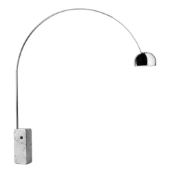 Flos Lampy Stojące I Podłogowe|Stojące Ekskluzywne<Arco Led H240 marmur, chrom - - lampa podłogowa marmur, chromNapięcie: 230V