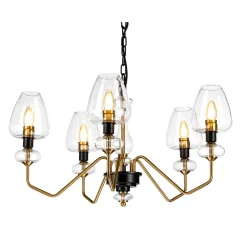 Elstead Lighting Żyrandole<Armand Brass V - - lampa wisząca