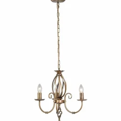 Elstead Lighting Żyrandole|Lampy Do Salonu, Oświetlenie Salonu<Artisan Aged Brass - - lampa wisząca 3-ramienna