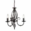 Elstead Lighting Żyrandole|Lampy Wiszące Klasyczne<Artisan Light Black - - lampa wisząca 3-ramienna