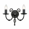Elstead Lighting Kinkiety I Lampy Na Ścianę|Lampy Do Salonu, Oświetlenie Salonu<Artisan Light Black - - kinkiet klasyczny