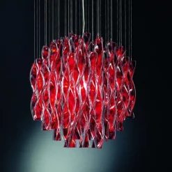 Axo Light Żyrandole|Wiszące Ekskluzywne<Aura Ø60 czerwony - - lampa sufitowa czerwonyNapięcie: 230V