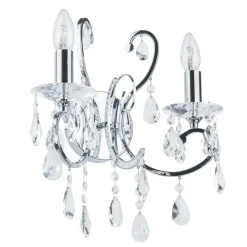 Italux Kinkiety I Lampy Na Ścianę|Kinkiety Klasyczne<Barocco Chrome - - kinkiet klasyczny