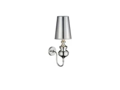 AZzardo Kinkiety I Lampy Na Ścianę|Lampy Do Salonu, Oświetlenie Salonu<Baroco Silver - - kinkiet