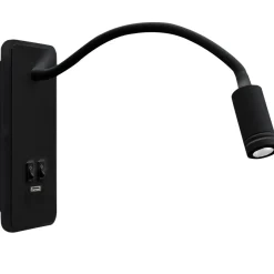 Milagro Kinkiety I Lampy Na Ścianę|Lampy Młodzieżowe<Base Black ML63500 - - kinkiet nowoczesny