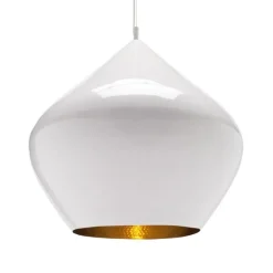 Tom Dixon Żyrandole<Beat Stout Ø52 biały, złoty - - lampa wisząca biały, złotyNapięcie: 230V