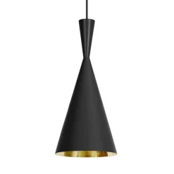 Tom Dixon Wiszące Ekskluzywne|Żyrandole<Beat Tall Ø19 czarny - - lampa wisząca czarnyNapięcie: 230V