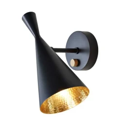 Tom Dixon Kinkiety I Lampy Na Ścianę|Ekskluzywne I Luksusowe Kinkiety<Beat Wall H28,5 czarny satynowy - - lampa ścienna czarny satynowyNapięcie: 230V