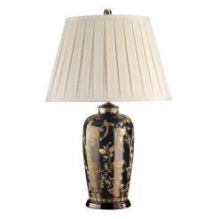 Elstead Lighting Lampki Na Biurko, Oświetlenie Biurkowe|Lampy Do Salonu, Oświetlenie Salonu<Black Birds Black Glaze - - lampa biurkowa nowoczesna