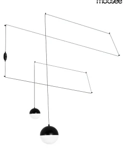 Moosee Żyrandole<Bowl Duo Czarna - - lampa wisząca