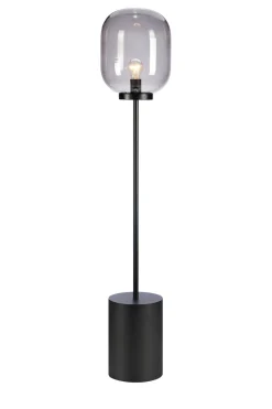 Markslu00f6jd Lampy Stojące I Podłogowe|Lampy Industrialne<Brooklyn Black-Smoke - Markslöjd - lampa podłogowa