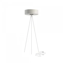 Nowodvorski Lampy Stojące I Podłogowe|Kinkiety Nowoczesne<Cadilac III White-Silver - - lampa podłogowa nowoczesna