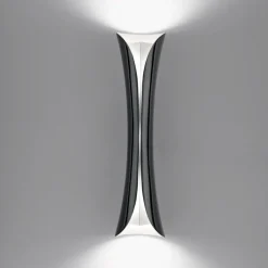 Artemide Kinkiety I Lampy Na Ścianę|Ekskluzywne I Luksusowe Kinkiety<Cadmo H54 czarny lakierowany - - lampa ścienna czarny lakierowanyNapięcie: 230V