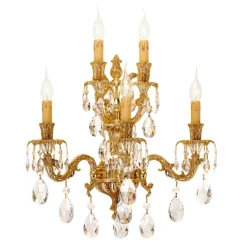 Possoni Kinkiety I Lampy Na Ścianę|Kinkiety Klasyczne<Caesar 798/A5-Sh/G - - kinkiet