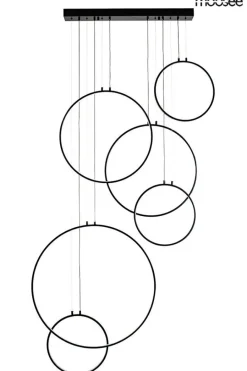 Moosee Żyrandole<Circulo Six Czarna - - lampa wisząca