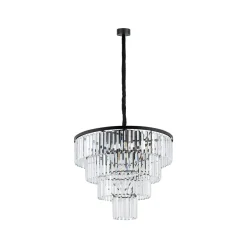 Nowodvorski Żyrandole|Lampy Kryształowe Wiszące<Cristal Black L - - lampa wisząca