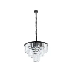 Nowodvorski Żyrandole|Lampy Kryształowe Wiszące<Cristal Black M - - lampa wisząca