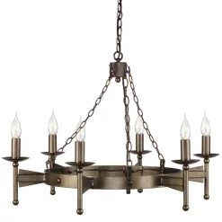 Elstead Lighting Żyrandole|Lampy Wiszące Klasyczne<Cromwell Old Bronze - - lampa wisząca 6-ramienna