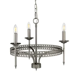 Elstead Lighting Żyrandole|Lampy Wiszące Klasyczne<Crown Iron Gate - - lampa wisząca 3-ramienna