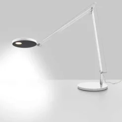 Artemide Lampki Na Biurko, Oświetlenie Biurkowe|Biurkowe Ekskluzywne<Demetra biały - - lampa biurkowa z czujnikiem