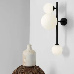 Artera Kinkiety I Lampy Na Ścianę|Lampy Do Łazienki<Dione 3 Wall Black - - kinkiet