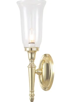 Elstead Lighting Kinkiety I Lampy Na Ścianę|Lampy Do Łazienki<Dryden Led Polished Brass H41 - - kinkiet łazienkowy