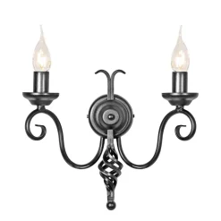 Elstead Lighting Kinkiety I Lampy Na Ścianę|Kinkiety Klasyczne<Harlech Black - - kinkiet klasyczny