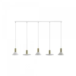 Nowodvorski Żyrandole|Lampy Do Kuchni, Oświetlenie Kuchenne<Hermanos V White-Solid Brass - - lampa wisząca nowoczesna