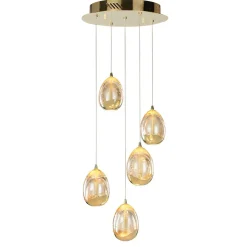 Italux Żyrandole|Nowoczesne Lampy Wiszące<Huelto Iv gold - - lampa wisząca nowoczesna