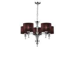 AZzardo Żyrandole|Lampy Do Jadalni<Impress 5 Brown - - lampa wisząca