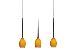 AZzardo Żyrandole|Lampy Do Salonu, Oświetlenie Salonu<IZZA 3 MAT AMBER - - lampa wisząca