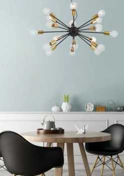 Maytoni Żyrandole|Lampy Do Salonu, Oświetlenie Salonu<Jackson Black Xviii - - żyrandol nowoczesny
