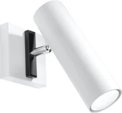 SOLLUX LIGHTING Kinkiety I Lampy Na Ścianę|Lampy Do Salonu, Oświetlenie Salonu<Kinkiet DIREZIONE - Sollux Biały