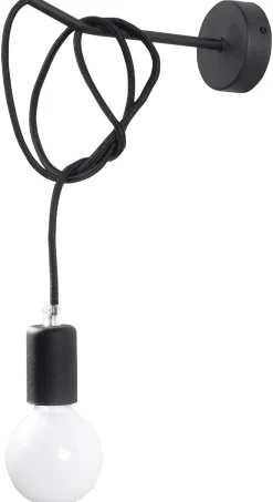 SOLLUX LIGHTING Kinkiety I Lampy Na Ścianę|Lampy Młodzieżowe<Kinkiet EDISON - Sollux Czarny