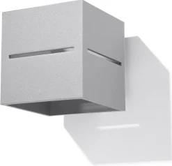 SOLLUX LIGHTING Kinkiety I Lampy Na Ścianę|Lampy Do Salonu, Oświetlenie Salonu<Kinkiet LOBO - Sollux Szary