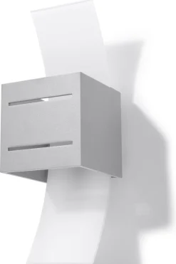 SOLLUX LIGHTING Kinkiety I Lampy Na Ścianę|Kinkiety Nowoczesne<Kinkiet LORETO - Sollux Szary