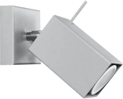 SOLLUX LIGHTING Kinkiety I Lampy Na Ścianę|Lampy Biurowe, Oświetlenie Do Biura<Kinkiet MERIDA 1 - Sollux Szary