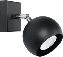 SOLLUX LIGHTING Kinkiety I Lampy Na Ścianę|Lampy Młodzieżowe<Kinkiet OCULARE - Sollux Czarny