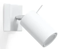 SOLLUX LIGHTING Kinkiety I Lampy Na Ścianę|Lampy Do Sypialni, Oświetlenie Do Sypialni<Kinkiet RING - Sollux Biały