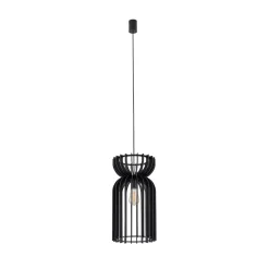 Nowodvorski Lampy Drewniane|Żyrandole<Kymi Black A - - lampa wisząca