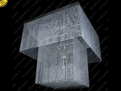 Glass LPS Stylowe Lampy Wiszące|Lampy Kryształowe Wiszące<L15 646/24/4; F 2 floor, 2 coat, Ni - - kryształowy żyrandol